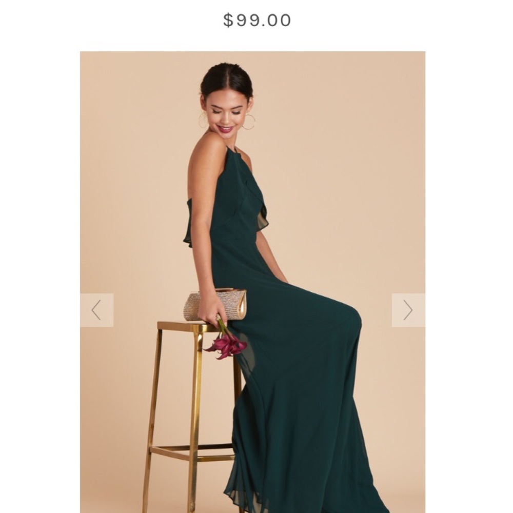 Birdy Grey Jules Dress emerald bridesmaid dress - Picture 3 of 5